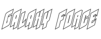 Galaxy Force Outline Italic style