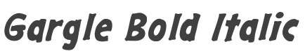 Gargle Bold Italic style