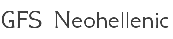 GFS Neohellenic Font preview