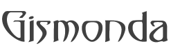 Gismonda Font preview