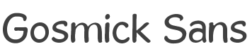 Gosmick Sans Font preview
