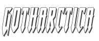 Gotharctica 3D Italic style