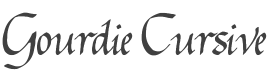 Gourdie Cursive