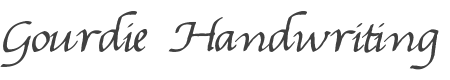 Gourdie Handwriting Font preview