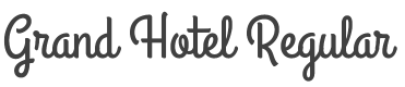 Grand Hotel Font preview