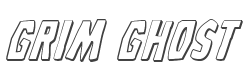 Grim Ghost 3D Italic style