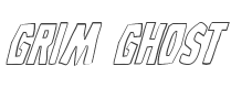 Grim Ghost Outline Italic style
