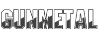 Gunmetal Font preview