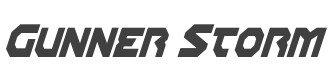 Gunner Storm Condensed Italic style