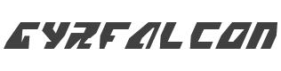 Gyrfalcon Condensed Italic style