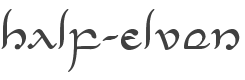 Half-Elven Font preview