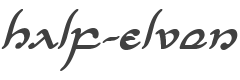 Half-Elven Bold Italic style