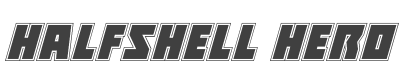 Halfshell Hero Academy Italic style