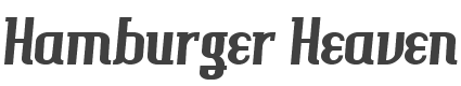 Hamburger Heaven Font preview