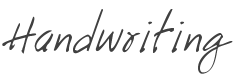 Handwriting Font preview
