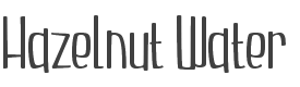 Hazelnut Water Font preview