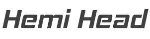 Hemi Head Bold Italic Font preview