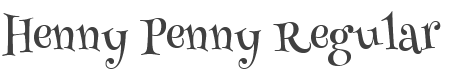Henny Penny Font preview