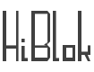 HiBlok Font preview