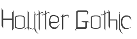 Holitter Gothic Font preview