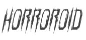 Horroroid Condensed Italic style