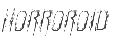 Horroroid Light Italic style