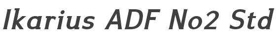 Ikarius ADF No2 Std Bold Italic style