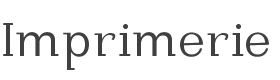 Imprimerie Font preview