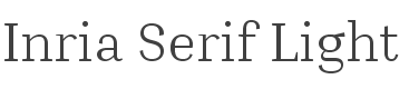 Inria Serif Light style