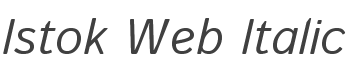 Istok Web Italic style