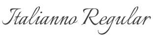 Italianno Font preview