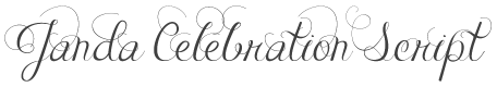 Janda Celebration Script Font preview