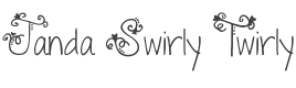 Janda Swirly Twirly Font preview