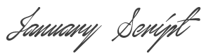 January Script Font preview