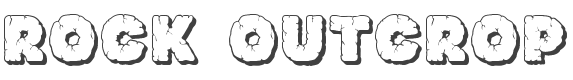 JF Rock Outcrop Font preview