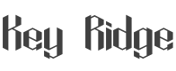 Key Ridge BRK Font preview