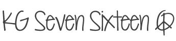 KG Seven Sixteen Font preview