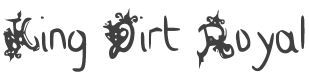 King Dirt Royal Font preview