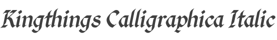 Kingthings Calligraphica Italic