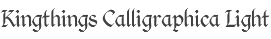 Kingthings Calligraphica Light