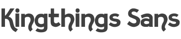 Kingthings Sans Font preview