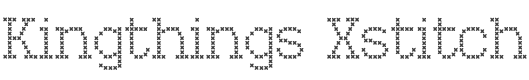 Kingthings Xstitch Font preview