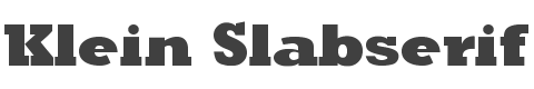 Klein Slabserif Blax X style