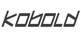 Kobold Condensed Italic style