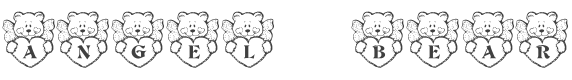 KR Angel Bear Font preview