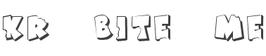 KR Bite Me Font preview