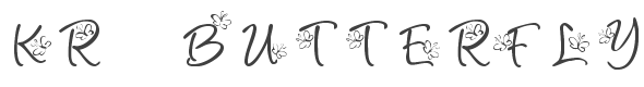 KR Butterfly Font preview