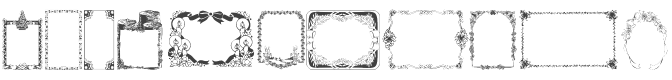 KR Christmas Frames Font preview