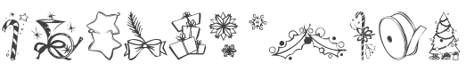 KR Christmas Jewels 2005 5 Font preview