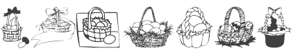 KR Easter Baskets Font preview